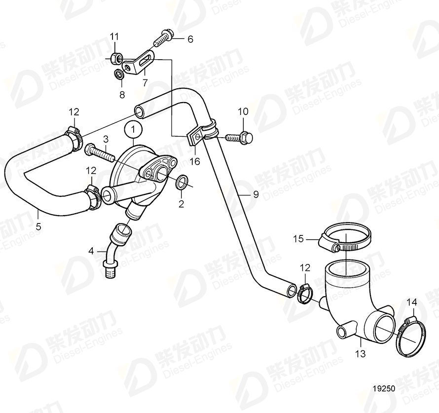 VOLVO Washer 20460226 Drawing